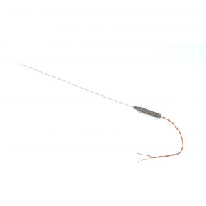 Termopar con aislamiento mineral con olla roscada y 100 mm de cable ANSI de doble torsin con aislamiento de PFA - Tipo K