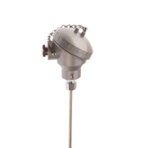 Termopar con aislamiento mineral de estilo industrial con cabezal terminal KNE - Tipo K - 6,0 mm de dimetro - 400 mm de longitud