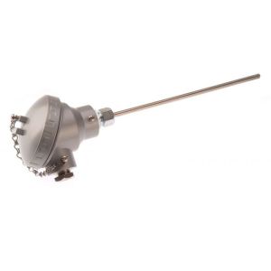 Termopar con aislamiento mineral de estilo industrial con cabeza terminal KNE - Tipo J - 6,0 mm de dimetro - 150 mm de longitud