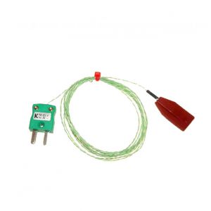 Termopar de parche de silicona IEC, PFA con tapn en miniatura - Tipo K