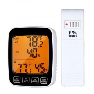 Termmetro inalmbrico para interiores y exteriores higrmetro con pantalla a color