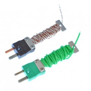 PFA Cable Tidy IEC Exposed Junction Thermocouple con Mini Plug Instalado - Tipos K, T