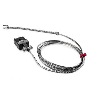 Termopar de bayoneta ajustable IEC, cable trenzado de acero inoxidable de fibra de vidrio - tipo K,J