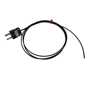 Termopar de alambre hermticamente sellado IEC tipo J con terminacin de enchufe en miniatura - 5M