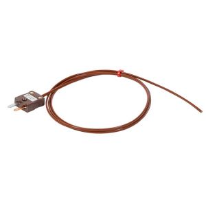 Termopar de alambre hermticamente sellado IEC tipo T con terminacin de enchufe en miniatura - 2M