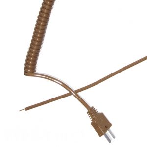 Tipo T Cable de Termopar Rizado Retráctil (IEC)