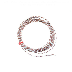 Termopar de unin expuesta IEC de doble trenzado con aislamiento de PTFE con colas desnudas - Tipo T - Longitud de cable de 5 m