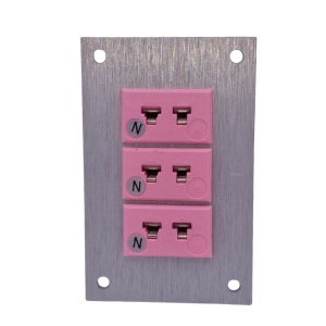 Conector de termopar Panel de aluminio con enchufes en miniatura IEC tipo N