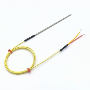 Termopares de tubo fabricados por ANSI con sello de engarce y cable conductor tipo K