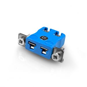 Conector de termopar de montaje en panel de alambre rápido en miniatura con soporte de acero inoxidable JM-K-SSPFQ Tipo K JIS