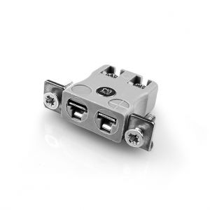 Conector de termopar de montaje en panel de alambre rápido en miniatura con soporte de acero inoxidable JM-B-SSPFQ Tipo B JIS