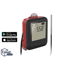 Lascar EL-WiFi-TPX+ conectado a WiFi, registrador de datos de alta precisin con luz de alerta y sonda