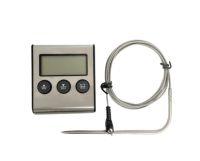 Temporizador digital de termmetro de cocina con alarma y imn trasero