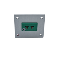 Panel de aluminio con conector de termopar con enchufes en miniatura IEC tipo K - 1 va