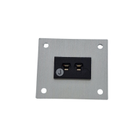 Panel de aluminio con conector de termopar con enchufes en miniatura IEC tipo J - 1 va