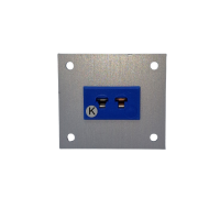 Panel de aluminio para conector termopar con tomas miniatura JIS tipo K - 1 va