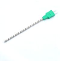 Sonda de termopar estilo sonda de aire IEC con tapn en miniatura moldeado - Tipo K - 110 mm