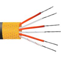 4 núcleos aislado de PVC, pantalla de cobre chapada en estaño, cable / cable del sensor PRT