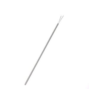 Termopar de respuesta rpida de 0,75 mm de dimetro con colas desnudas IEC - Unin conectada a tierra - 100 mm