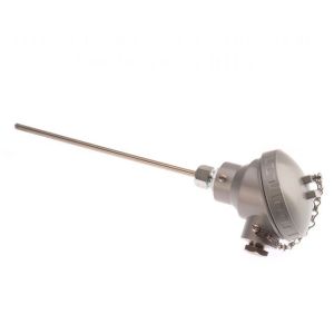 Pt100 Termmetro de resistencia dplex de 2 x 3 hilos clase A, cabezal KNE - longitud de sonda de 250 mm