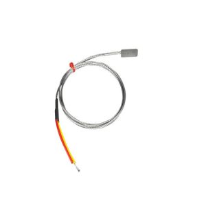 Termopar de hoja ANSI, cable aislado de fibra de vidrio con trenzado de acero inoxidable que termina en colas desnudas - 2 m de longitud