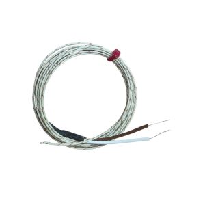 Termopar de unin expuesta IEC de par plano aislado con fibra de vidrio - Tipo T con terminacin de colas desnudas - 1/0,315 mm x 2 M