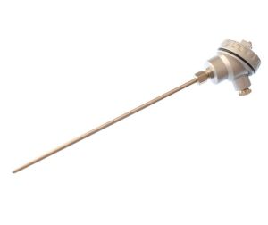 Pt100 Termmetro de resistencia de clase B de 4 hilos, cabezal compacto KNS con longitud de sonda de 250 mm