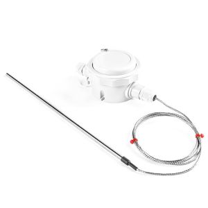 Carcasa remota montada en la pared de 4-20 mA, entrada Pt100 con cable SSOB y sensor PRT - Longitud de cable de 1 m