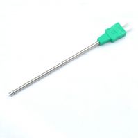 Sonda de termopar estilo sonda de aire IEC con tapn en miniatura moldeado - Tipo K - 110 mm