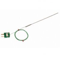 Termopar con aislamiento mineral con sello de olla liso, 1 m de cable IEC con aislamiento de PFA y terminacin de mini enchufe - Tipos K, J, T, N
