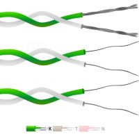 Tipo K PFA aislado doble par trenzado Cable / cable de termopar (IEC)