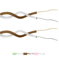 Tipo T PFA Aislado Twin Twisted Pair Thermocouple Cable / Alambre (IEC)