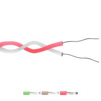 Tipo N PFA Aislado Twin Twisted Pair Thermocouple Cable / Alambre (IEC)