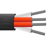 4 núcleos aislados de PTFE, pantalla de cobre chapada en plata, cable / cable del sensor PRT