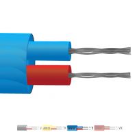 Cable / cable / cable de termopar de par plano con aislamiento de PVC tipo T (ANSI)