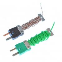 PFA Cable Tidy IEC Exposed Junction Thermocouple con Mini Plug Instalado - Tipos K, T