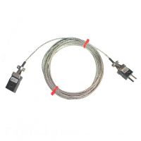 Cables de extensión de termopar de fibra de vidrio tipo J con enchufes en miniatura (IEC)