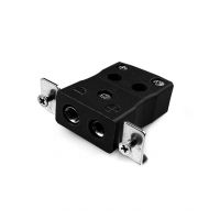 Conector de termopar de montaje en panel de alambre rápido estándar con soporte de acero inoxidable JS-R/S-SSPFQ Tipo R/S JIS